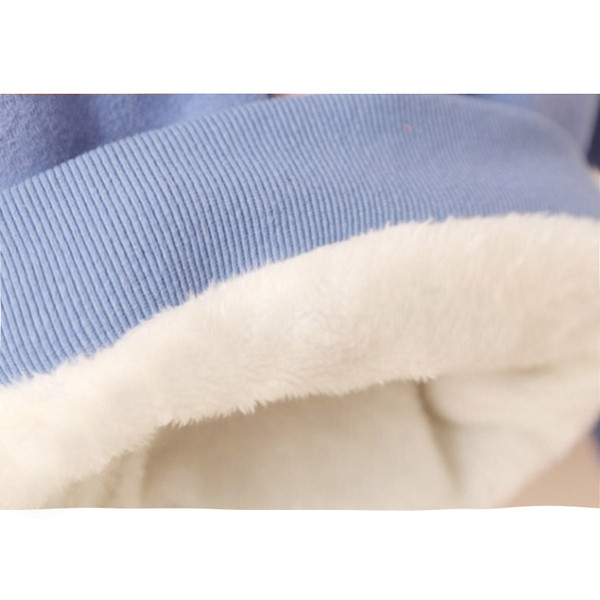 Χειμερινή παιδική μπλούζα ασύμμετρη  με μαλακή επένδυση σε διάφορα χρώματα