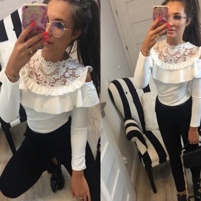 Stílusos női ing csipkével, három színben