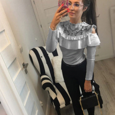 Stílusos női ing csipkével, három színben