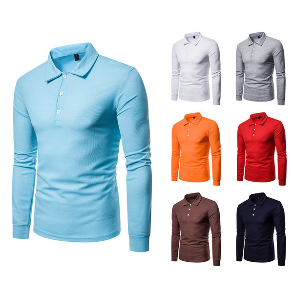Sportos-elegáns férfi blúz gallérral és gombokkal több színben