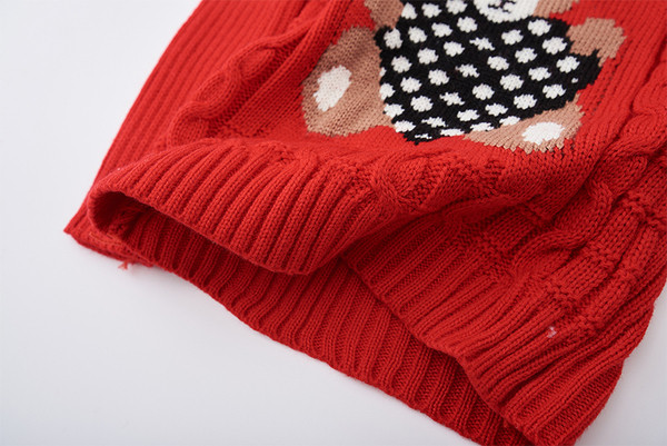 Χειμερινό πουλόβερ για παιδιά με πόλο και κεντήματα - έχει πολλά χρώματα