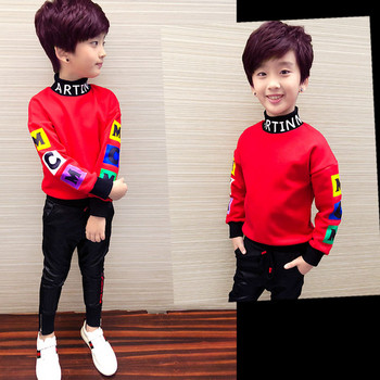 Παιδικό πουκάμισο για αγόρια σε κόκκινο χρώμα