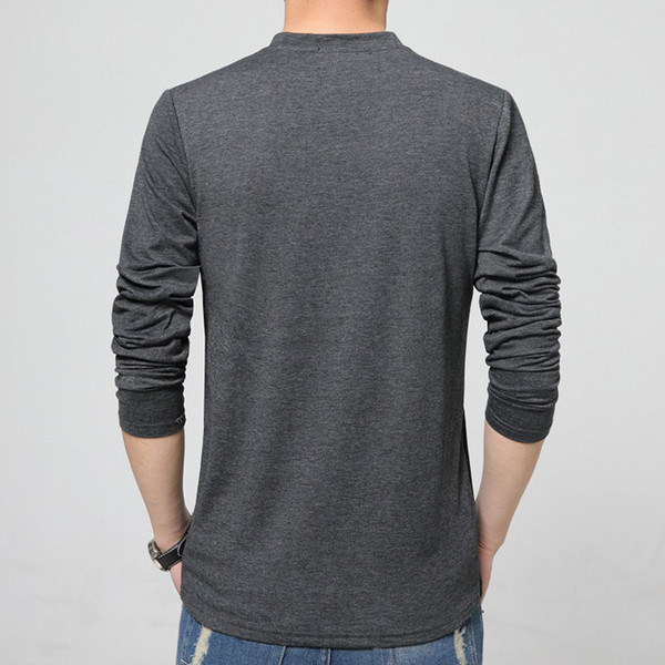 Ανδρική μπλούζα με μακρύ μανίκι σε μαύρο και γκρι χρώμα