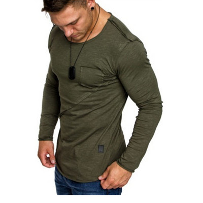 Ανδρική μπλούζα με τσέπη σε διάφορα χρώματα