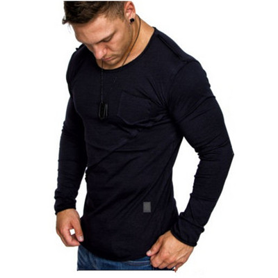 Ανδρική μπλούζα με τσέπη σε διάφορα χρώματα