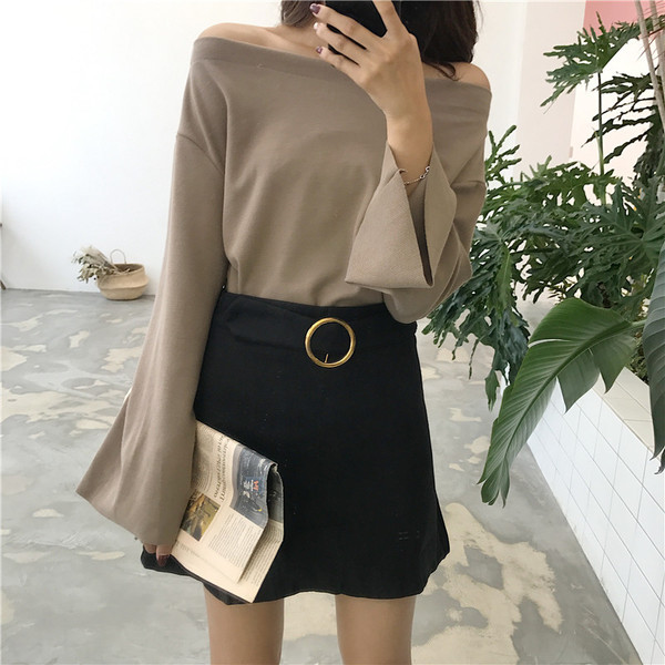 Stílusos női blúz lótusz ujjú három színben