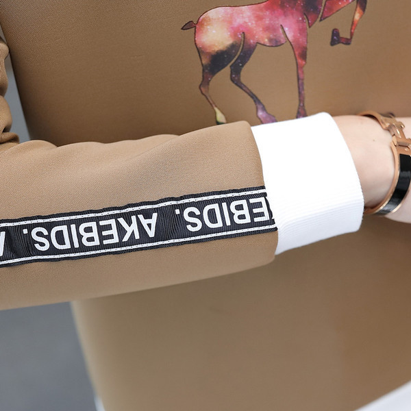 Μοντέρνα ανδρική μπλούζα με εφαρμογή και επιγραφές σε διάφορα χρώματα