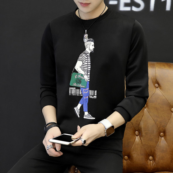 Alkalmi férfi blúz fekete-fehér rátéttel