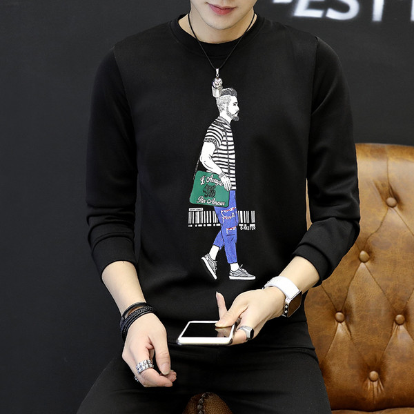 Alkalmi férfi blúz fekete-fehér rátéttel