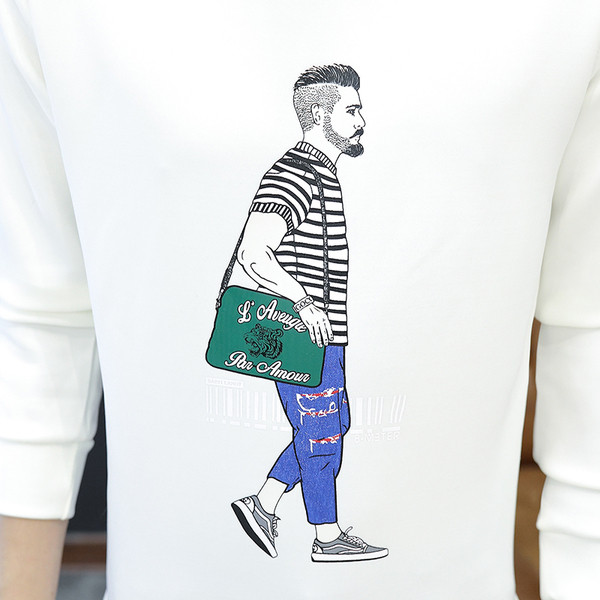 Alkalmi férfi blúz fekete-fehér rátéttel