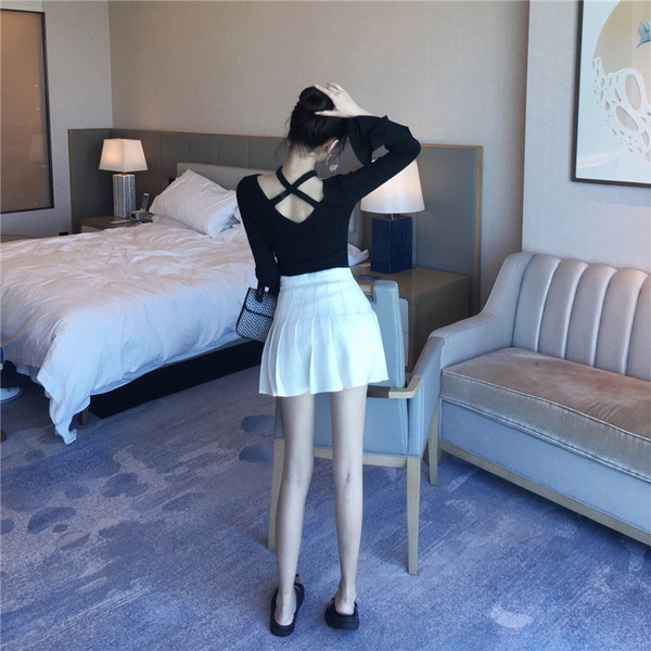 Γυναικεία  μπλούζα με μανίκι λωτού σε δύο χρώματα