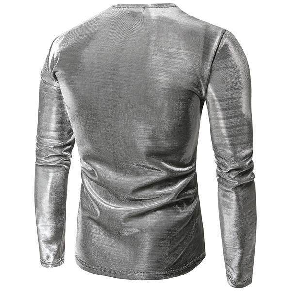 Aktuális férfi fényes blúz három színben