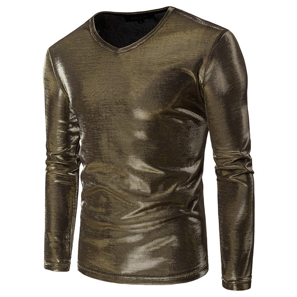 Aktuális férfi fényes blúz három színben