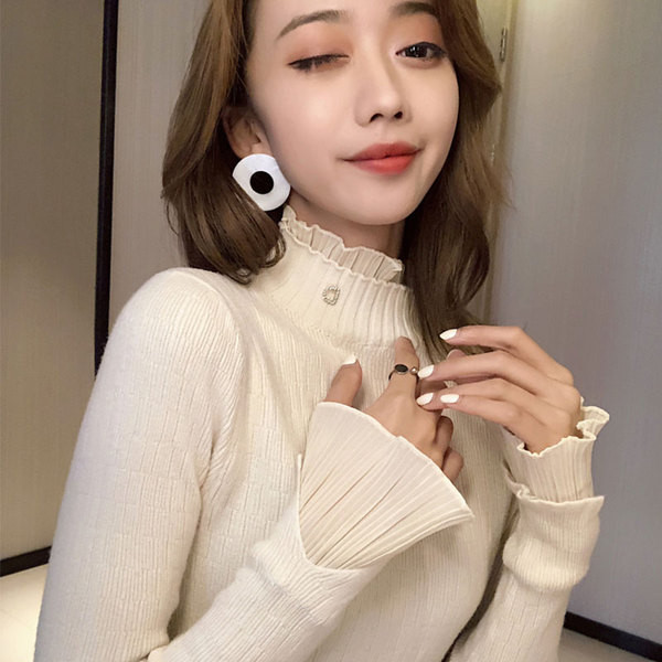 Stílusos női blúz O-nyakkal, négy színben