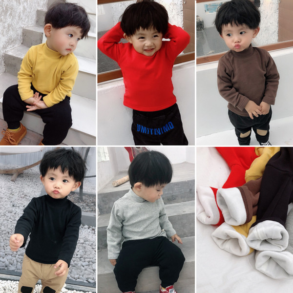 Gyerek sima blúz polo gallérral, öt színben