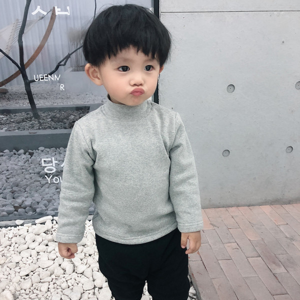 Gyerek sima blúz polo gallérral, öt színben