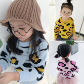 Bluza actuala pentru copii cu guler in forma de O in mai multe culori