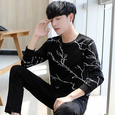 Modern férfi blúz három színben mintás mintával