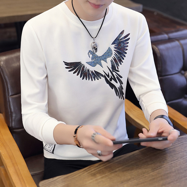 Modern férfi blúz fekete-fehér rátéttel