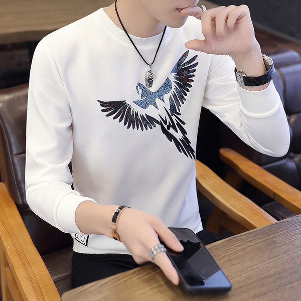 Modern férfi blúz fekete-fehér rátéttel