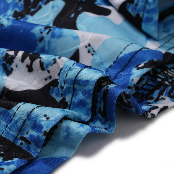 Színes férfi blúz, hosszú ujjú, O-nyakú