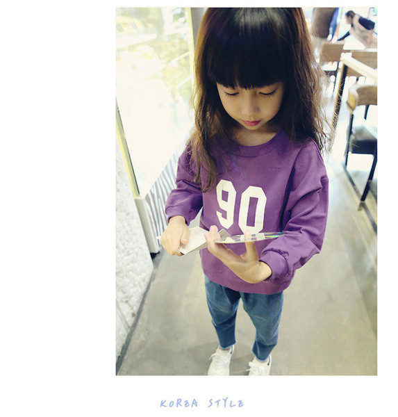 Παιδική καθημερινή μπλούζα για τα κορίτσια σε δύο χρώματα