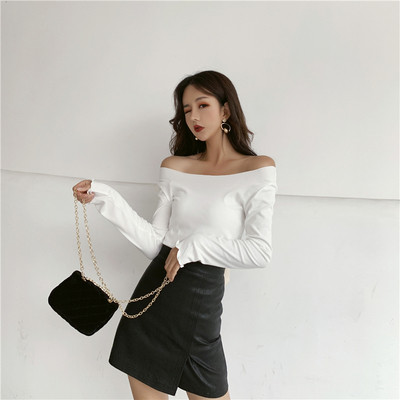 Stílusos női blúz, hátul szalaggal