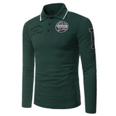 Férfi blúz gallérral és feliratokkal három színben