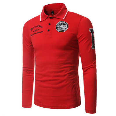 Férfi blúz gallérral és feliratokkal három színben