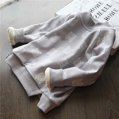 Зимна детска блуза с мека подплата в три цвята 