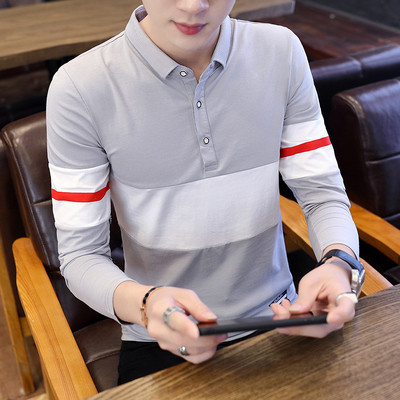 Férfi blúz hosszú ujjal és gallérral, két modellben