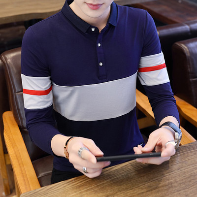 Férfi blúz hosszú ujjal és gallérral, két modellben