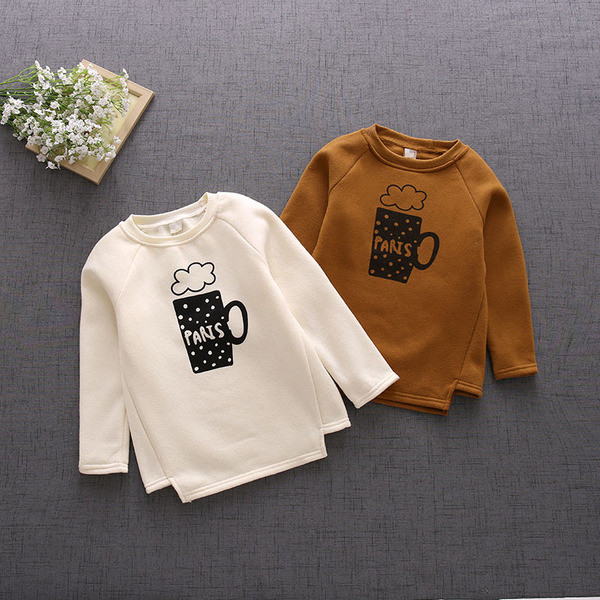 Alkalmi gyerekblúz rátéttel és meleg béléssel, két színben