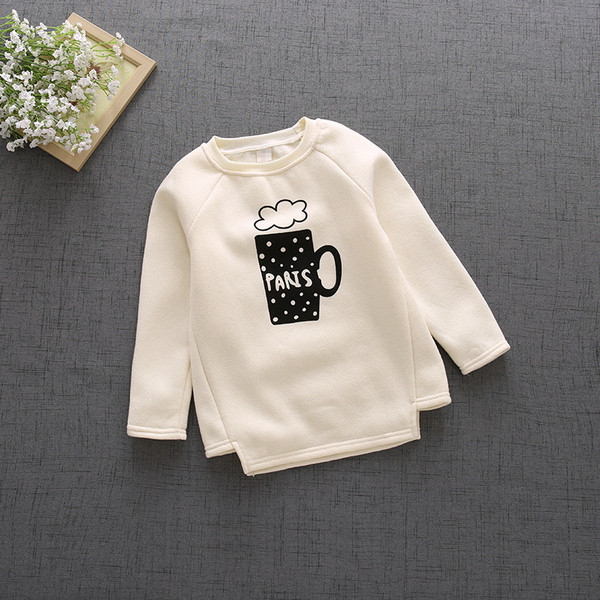 Alkalmi gyerekblúz rátéttel és meleg béléssel, két színben