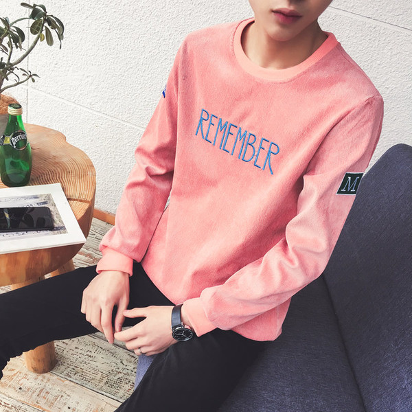 Modern férfi blúz több színben felirattal