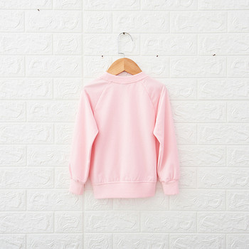 Μοντέρνα παιδική μπλούζα  για κορίτσια σε ροζ χρώμα