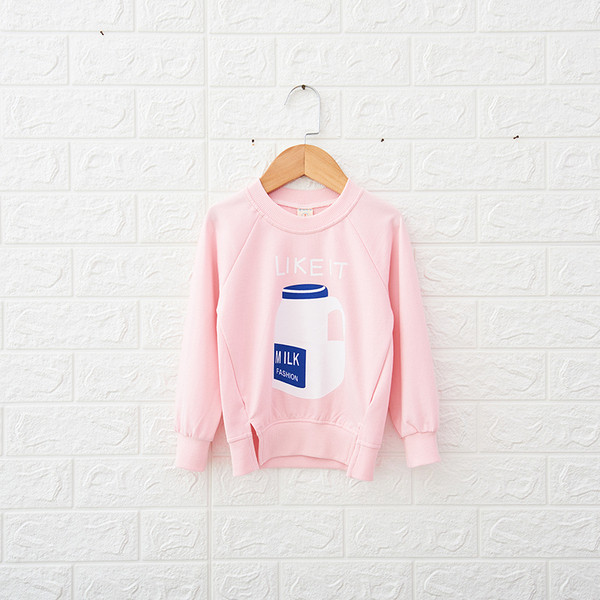 Modern, rózsaszínű gyerekblúz lányoknak