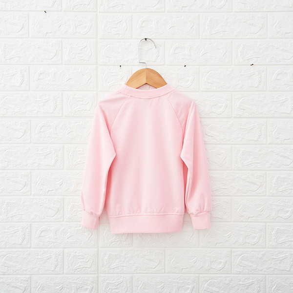 Modern, rózsaszínű gyerekblúz lányoknak