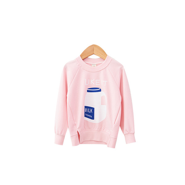 Modern, rózsaszínű gyerekblúz lányoknak