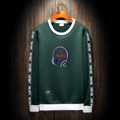 Καθημερινή ανδρική μπλούζα με εφαρμογή και επιγραφές σε διάφορα χρώματα