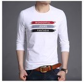 Casual ανδρική μπλούζα  με εκτύπωση σε πέντε χρώματα