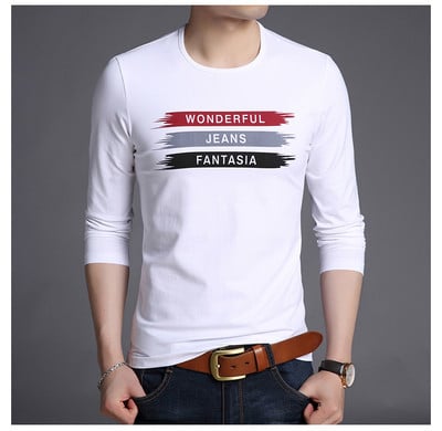 Casual ανδρική μπλούζα  με εκτύπωση σε πέντε χρώματα