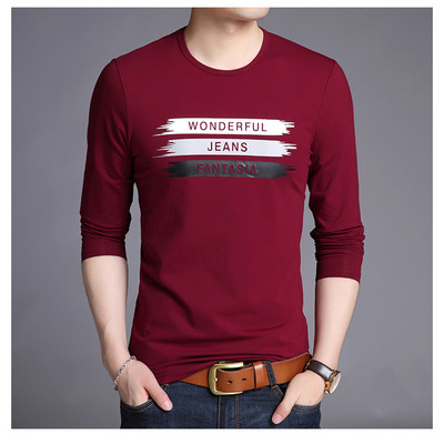 Casual ανδρική μπλούζα  με εκτύπωση σε πέντε χρώματα