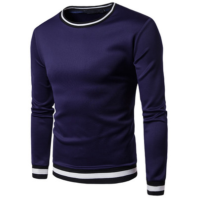 Férfi alkalmi blúz O-nyakú és hosszú ujjú több színben