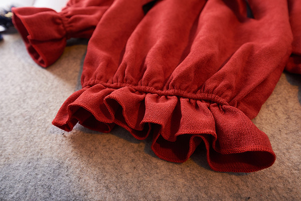 Παιδική μπλούζα  με ανυψωμένα μανίκια σε δύο χρώματα