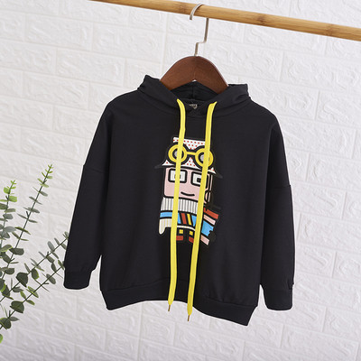 Καθημερινή παιδική μπλούζα  με κουκούλα και πολύχρωμη εφαρμογή κατάλληλη για κορίτσια και αγόρια