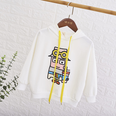 Καθημερινή παιδική μπλούζα  με κουκούλα και πολύχρωμη εφαρμογή κατάλληλη για κορίτσια και αγόρια