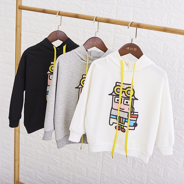 Καθημερινή παιδική μπλούζα  με κουκούλα και πολύχρωμη εφαρμογή κατάλληλη για κορίτσια και αγόρια