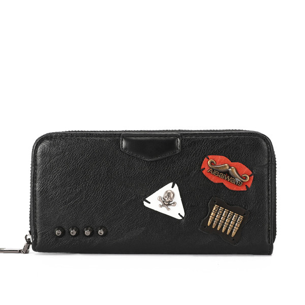 Modern férfi pénztárca eko bőrből, fém elemekkel