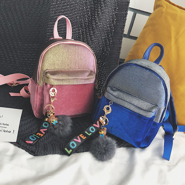 Rucsac mic de dama actual cu accesoriu in mai multe culori